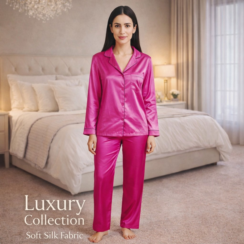 Ladies nighty nightwear online in Pakistan - Nafees Luxury Collection