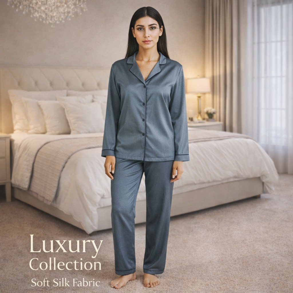 Ladies nighty nightwear online in Pakistan - Nafees Luxury Collection