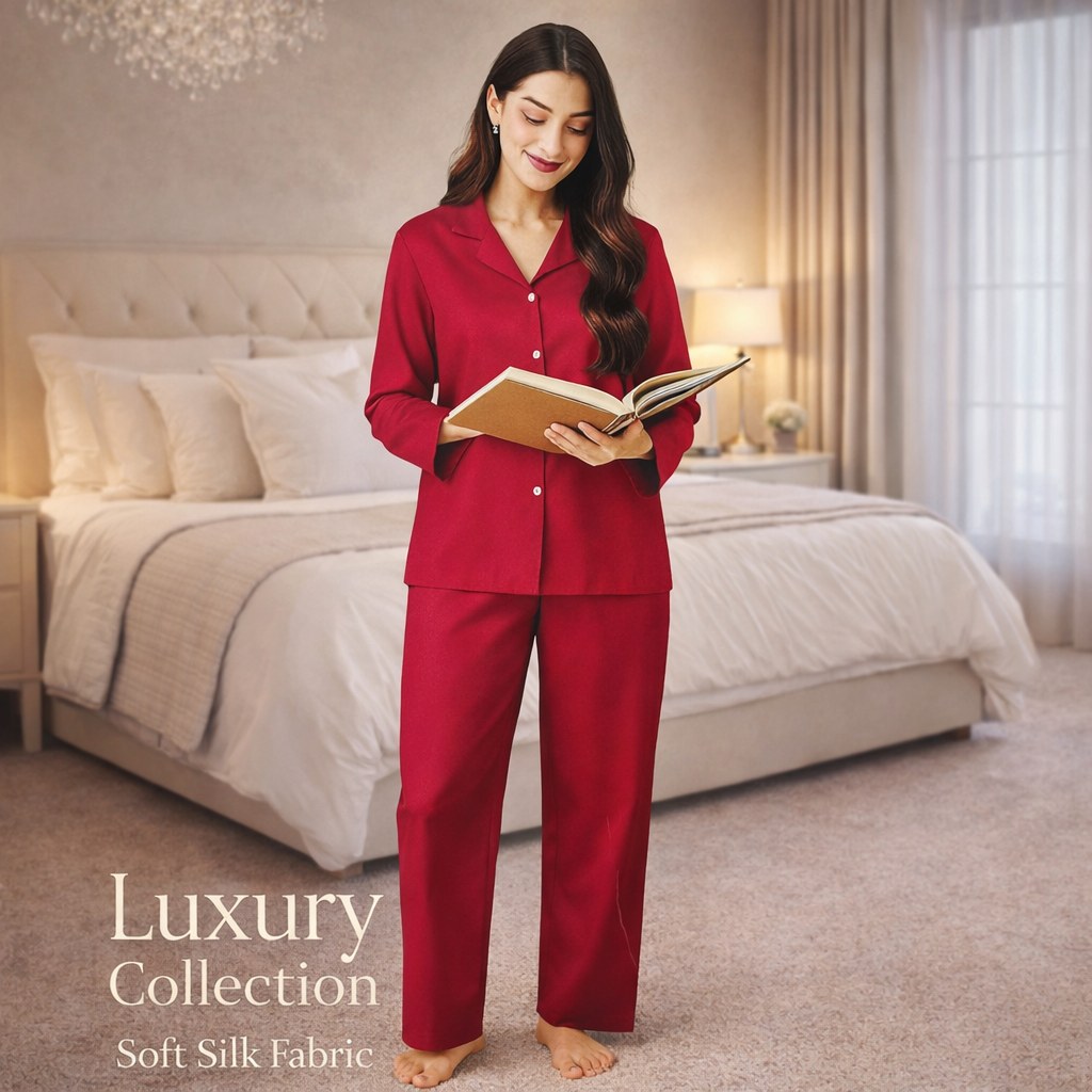Ladies nighty nightwear online in Pakistan - Nafees Luxury Collection